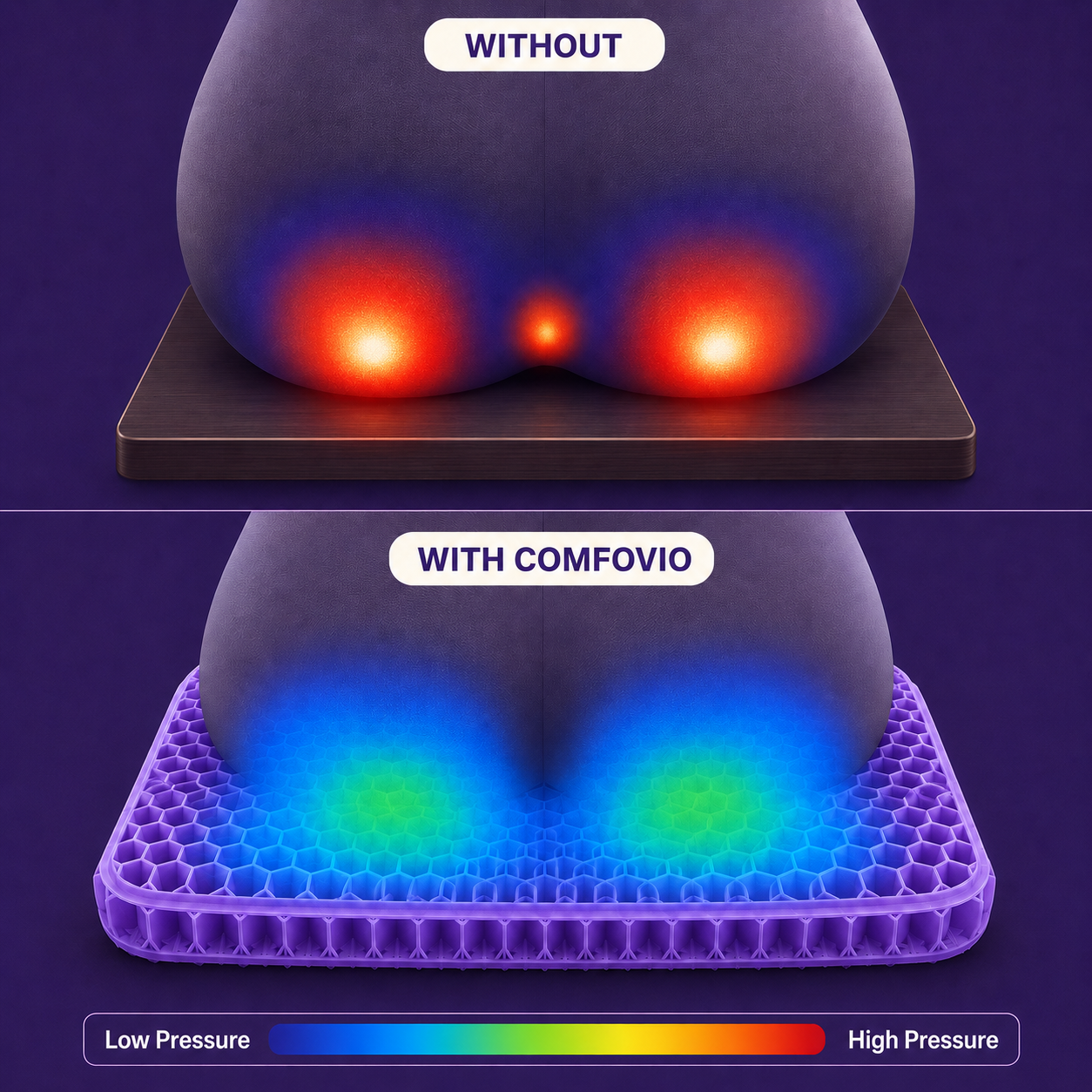 Comfovio™ Gel Seat Cushion